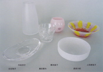 若手ガラス作家6人展DM画像